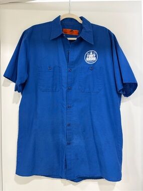 Men’s Short-Sleeve Blue Workshirt